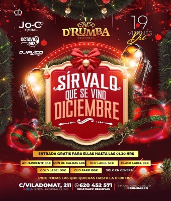 D'RUMBA · SÍRVALO QUE SE VINO DICIEMBRE en Barcelona