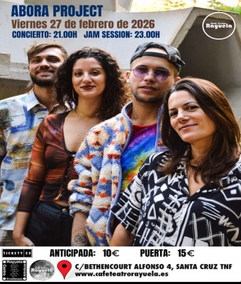 ABORA PROJECT + Jam Session, en el Café Teatro Rayuela en Santa Cruz de Tenerife