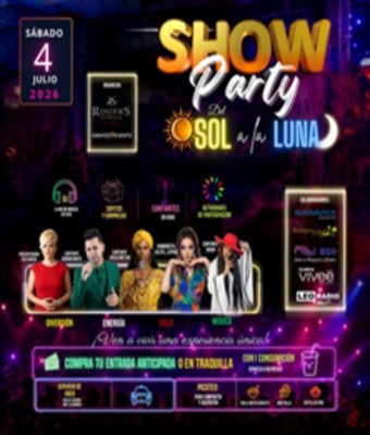 SHOW PARTY Del sol a la luna en VILLAJOYOSA (ALICANTE)