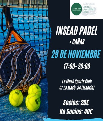 Torneo de pádel de Otoño INSEAD 2025 en Madrid