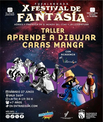 TALLER DE DIBUJOS "CARAS MANGA" en Madrid