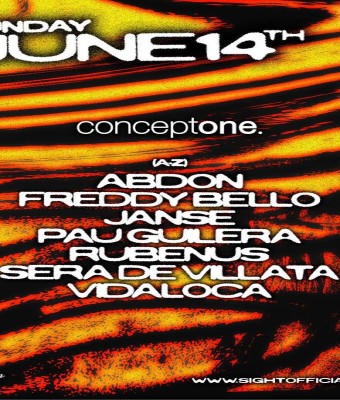 SIGHT & ConceptOne pres. Abdon, Janse, Freddy Bello, Pau Guilera, Rubenus, Sera de Villalta, Vidaloca en Barcelona