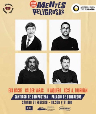 MENTES PELIGROSAS - EVA HACHE, GALDER VARAS, JJ VAQUERO Y XOSÉ A. TOURIÑÁN en La Coruña
