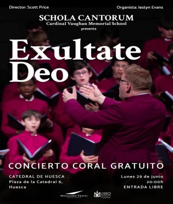 Concierto Gratuito  SCHOLA CANTORUM CARDINAL VAUGHAN M.S.  Huesca