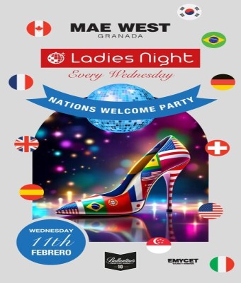 Discoteca Mae West Granada - Miércoles 11 Febrero de Ladies Night