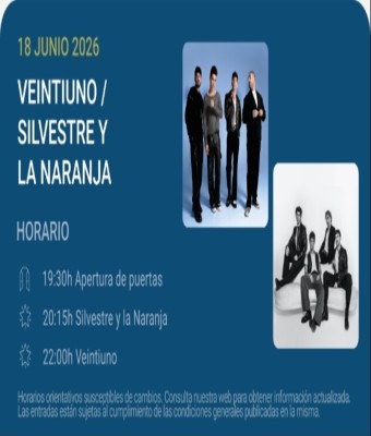 Veintiuno / Silvestre y la Naranja - Noches del Botánico 2026 en Madrid