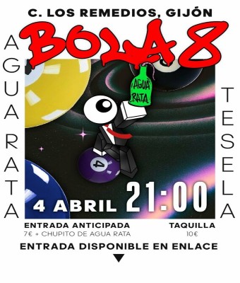 Agua Rata + Tesela Bola 8 Gijón en Asturias
