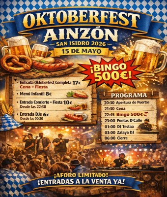 OKTOBERFEST AINZÓN  SAN ISIDRO 2026 en Zaragoza