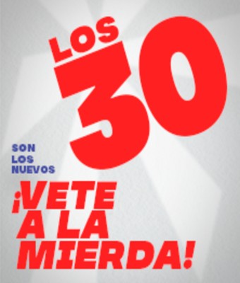 Los 30 son los nuevos... ¡Vete a la mierda! - Pablez - Barcelona