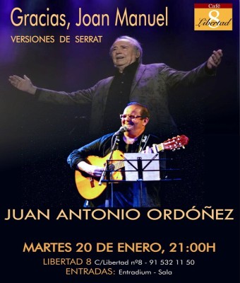 Gracias Joan Manuel en Madrid