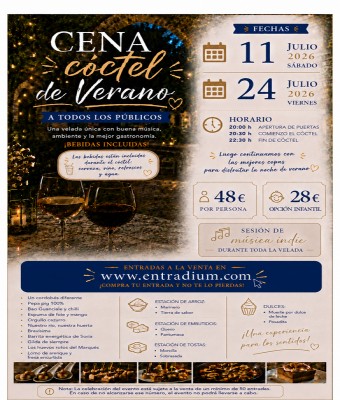 Cena cocktail de verano en León