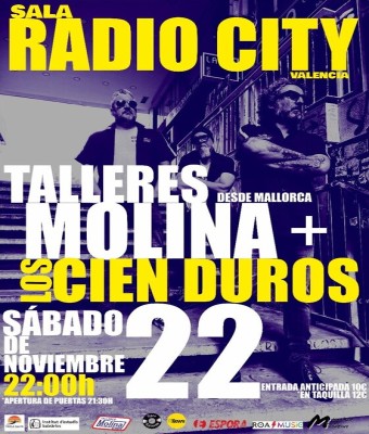Talleres Molina + Los Cien Duros en Valencia/València