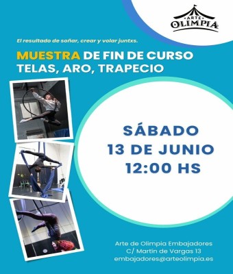 MUESTRA TELAS, ARO Y TRAPECIO en Madrid