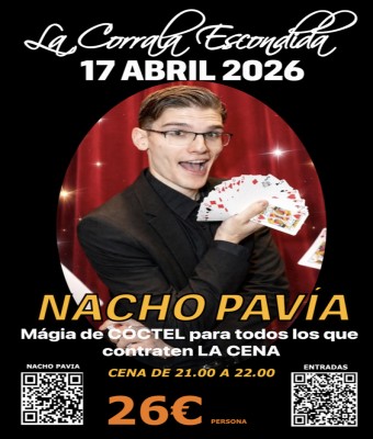 Nacho Pavia Magia con cena en Madrid