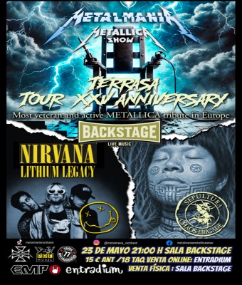 METALMANIA - CHAOS BRIGADE - LITHIUM LEGACY en Barcelona