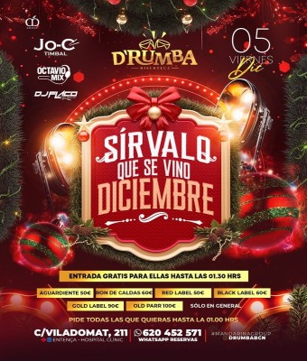 D'RUMBA · SIRVALO QUE SE VINO DICIEMBRE en Barcelona