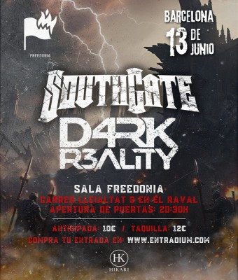 SOUTHGATE + D4RK R3ALITY - SALA FREEDONIA - 13/06/2026 en Barcelona