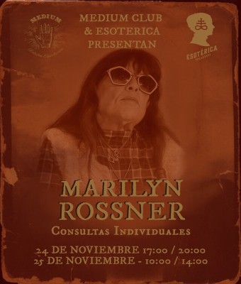 Consultas individuales con la médium Marilyn Rossner en Madrid
