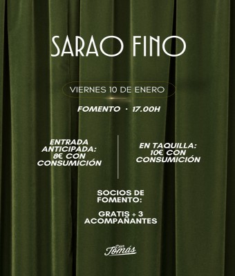 Tardeo Sábado - Sarao Fino en Valencia/València