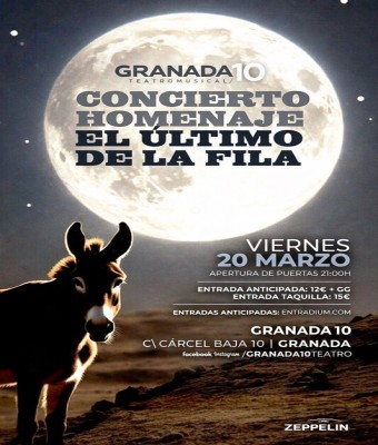 EL ULTIMO DE LA FILA Concierto Homenaje  en Granada