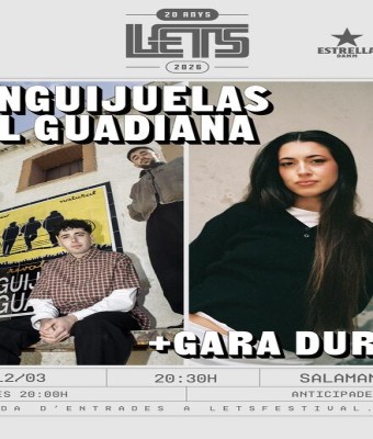 LETS 20 ANYS: SANGUIJUELAS DEL GUADIANA + GARA DURÁN en Barcelona