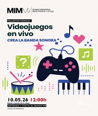 Taller familiar, "Videojuegos en vivo", Crea la banda sonora. en Málaga