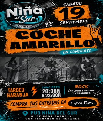 Tarde de versiones - Coche amarillo en Madrid