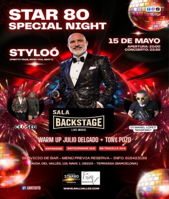 Styloó en concierto - Star 80 Special Night en Barcelona