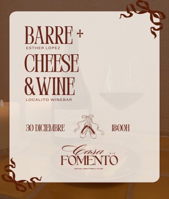 BARRE + CHEESE & WINE en Valencia/València