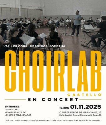 Concert ChoirLAB 2025 en Castellón/Castelló