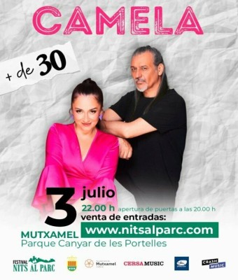 Entradas con descuento para Camela en Nits al Parc en Mutxamel en Alicante/Alacant