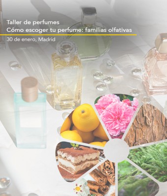 Taller presencial en Madrid "Cómo escoger tu perfume: familias olfativas".