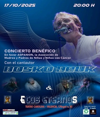 Concierto solidario por los niños con cáncer - Bosko Beuk & Ecos Eternos en Valencia/València