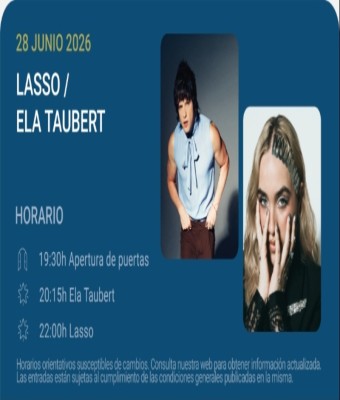 Lasso / Ela Taubert - Noches del Botánico 2026 en Madrid