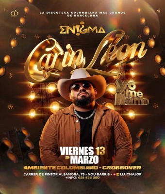 ENIGMA · VIERNES 13MAR26 en Barcelona