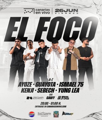 EL FOCO CANARIAS EN VIVO - CONCIERTO EN LAS PALMAS en Palmas, Las