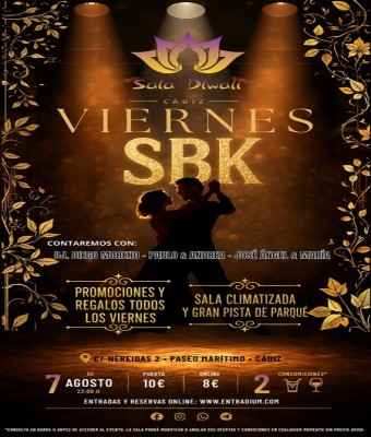 VIERNES SBK 7 de agosto de 2026 en Cádiz
