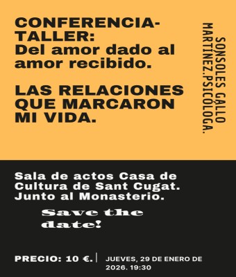 Taller: "Del amor dado al amor recibido". en Barcelona
