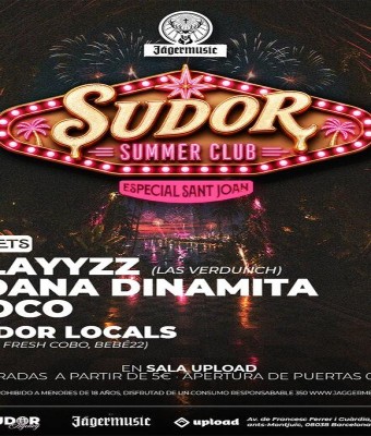 SUDOR SUMMER CLUB · ESPECIAL ST. JOAN en Barcelona