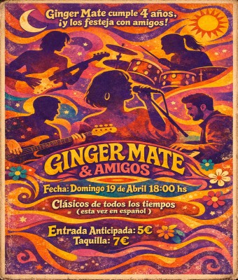 ANIVERSARIO GINGER MATE EN LEMON ROCK en Granada