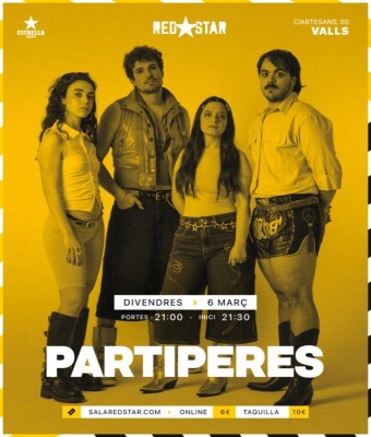 Partiperes - 6 MAR @ RedStar (Valls) en Tarragona