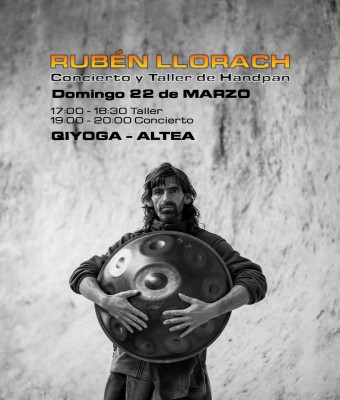 Rubén Llorach: Concierto y Taller de Handpan en Alicante/Alacant