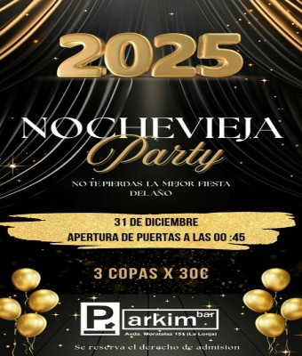 Entradas Nochevieja Parkimbar. 2025 en Madrid