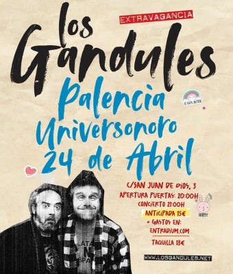 LOS GANDULES en PALENCIA, SALA UNIVERSONORO