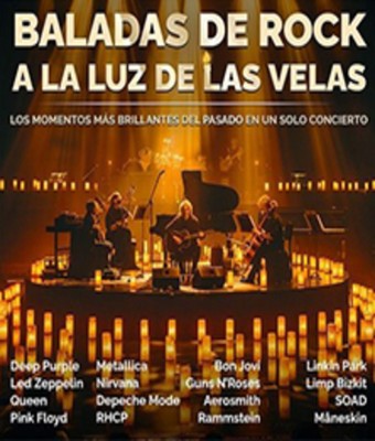 Baladas de Rock a la luz de las velas en MÁLAGA