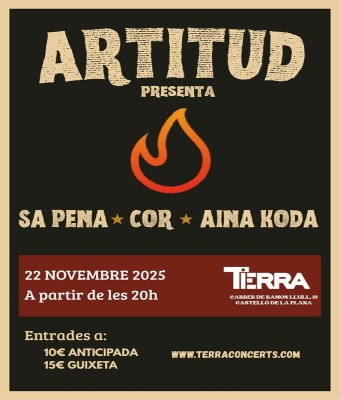 Sa pena + Cor + Aina Koda en TERRA en Castellón/Castelló