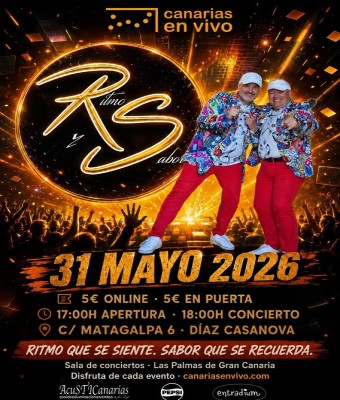 RITMO Y SABOR EN CANARIAS EN VIVO - CONCIERTO EN LAS PALMAS en Palmas, Las