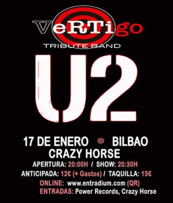 VERTIGO -U2 Tribute Band (CRAZY HORSE, Bilbao) en Bizkaia
