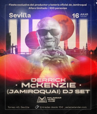 Derrick McKenzie (Jamiroquai Dj Set) | En Sevilla | Fiesta Exclusiva para 300 personas