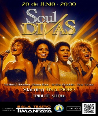Divas del Soul - Tribute Show, en la Sala Timanfaya en Santa Cruz de Tenerife